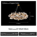 GobekUsa Crystal Branch Ceiling Chandelier | Indoor Dining Living Room Light Fixture by Decorbites