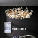 GobekUsa Crystal Branch Ceiling Chandelier | Indoor Dining Living Room Light Fixture by Decorbites