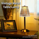Golden crystal diamond touch sensor table lamp for bedroom