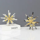 GobekUsa Crystal Metal Sea Urchin Figurine Home Decor Ornament