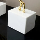 GobekUsa Deer Antlers Statue - Enamel Sika Deer Sculpture for Room Decor