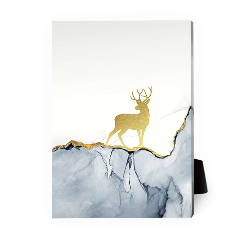 Golden Deer B Desktop Canvas