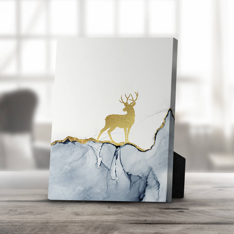 Golden Deer B Desktop Canvas