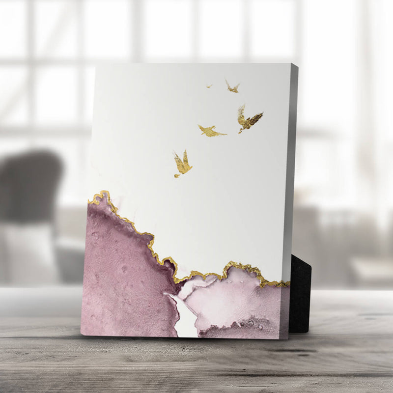 Golden Deer C Desktop Canvas