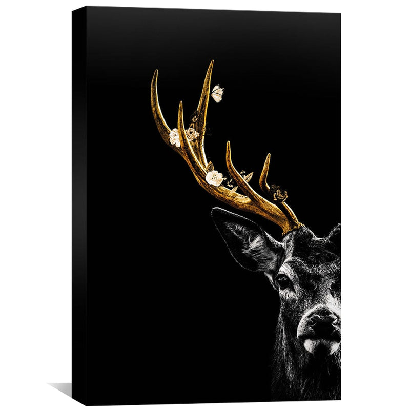 Golden Deer Canvas