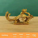 GobekUsa Dragon Phoenix Zodiac Ornaments Pure Copper Decor Mascot Home Accessories