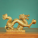 GobekUsa Dragon Phoenix Zodiac Ornaments Pure Copper Decor Mascot Home Accessories