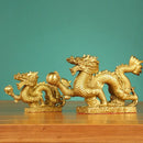 GobekUsa Dragon Phoenix Zodiac Ornaments Pure Copper Decor Mascot Home Accessories