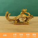 GobekUsa Dragon Phoenix Zodiac Ornaments Pure Copper Decor Mascot Home Accessories