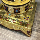 GobekUsa Eight Auspicious Buddha Alloy Plates for Temple Worship and Meditation