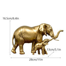 GobekUsa Elephant Resin Figurine: Interior Lucky Ornament for Home Decor