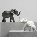 GobekUsa Elephant Resin Figurine: Interior Lucky Ornament for Home Decor