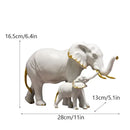 GobekUsa Elephant Resin Figurine: Interior Lucky Ornament for Home Decor