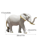 GobekUsa Elephant Resin Figurine: Interior Lucky Ornament for Home Decor
