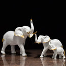 GobekUsa Elephant Resin Figurine: Interior Lucky Ornament for Home Decor