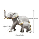 GobekUsa Elephant Resin Figurine: Interior Lucky Ornament for Home Decor