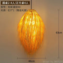 GobekUsa Bamboo Weave Pendant Lamp, Creative Rattan Hanging Light Fixture for Bedroom & Teahouse