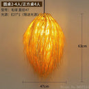GobekUsa Bamboo Weave Pendant Lamp, Creative Rattan Hanging Light Fixture for Bedroom & Teahouse
