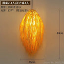 GobekUsa Bamboo Weave Pendant Lamp, Creative Rattan Hanging Light Fixture for Bedroom & Teahouse