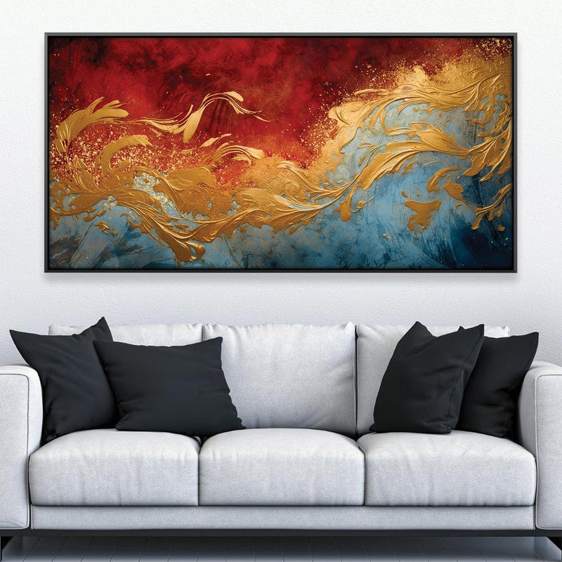 Golden Flame Canvas