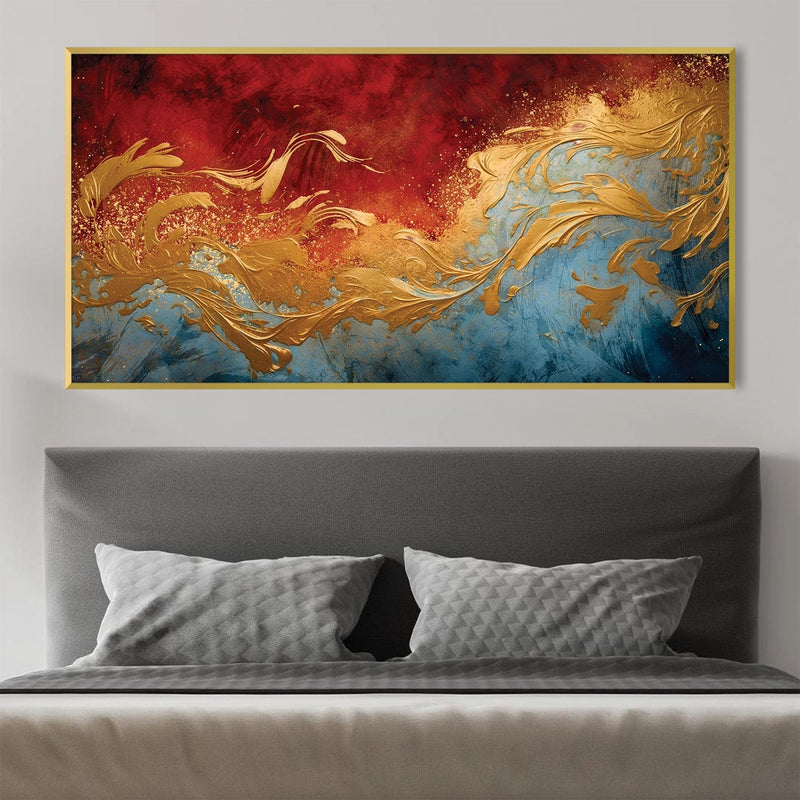 Golden Flame Canvas