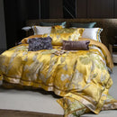 GobekUsa Jacquard Bedding Set in 1000TC Egyptian Cotton, Queen/King Size Bedlinens