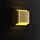 GobekUsa Golden Flush Wall Sconce - Modern Metal Wall Light for Stairs