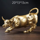 GobekUsa Bull of Fortune Resin Sculpture for Office Desk Feng Shui Decoration