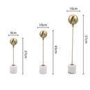 GobekUsa Golden Geometric Balloon Metal Ball Sculpture & Decorative Figurine