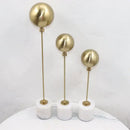 GobekUsa Golden Geometric Balloon Metal Ball Sculpture & Decorative Figurine