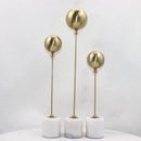 GobekUsa Golden Geometric Balloon Metal Ball Sculpture & Decorative Figurine