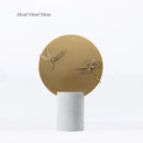 GobekUsa Golden Geometric Circle Insect Figurine Set Home Decor