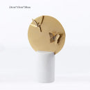 GobekUsa Golden Geometric Circle Insect Figurine Set Home Decor