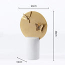 GobekUsa Golden Geometric Circle Insect Figurine Set Home Decor