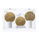 GobekUsa Golden Geometric Circle Insect Figurine Set Home Decor
