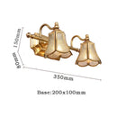 GobekUsa Golden Glass Mirror Cabinet Light for Bedroom and Bathroom
