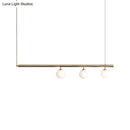 GobekUsa Golden Glass Shade Hanging Lamp: Post Modern Bubble Chandelier for Dining Room