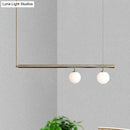 GobekUsa Golden Glass Shade Hanging Lamp: Post Modern Bubble Chandelier for Dining Room