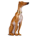 GobekUsa Greyhound Metal Sculpture: Handcrafted Dog Figurine for Home Decor