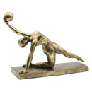 GobekUsa Golden Gymnast Figurine Ball Decor Home Decoration Resin Handicrafts