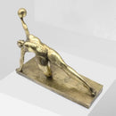 GobekUsa Golden Gymnast Figurine Ball Decor Home Decoration Resin Handicrafts