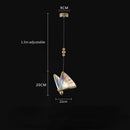 GobekUsa Crystal Butterfly Pendant Lamp for Bedroom and Kitchen Lighting