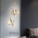 GobekUsa Crystal Butterfly Pendant Lamp for Bedroom and Kitchen Lighting