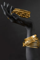 GobekUsa Golden Jewelry African Woman Canvas Art