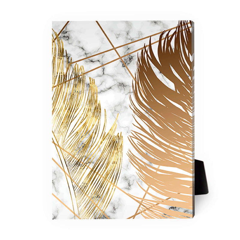 Golden Leaf B Desktop Canvas