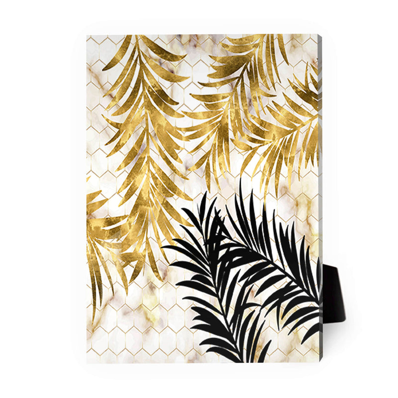 Golden Leaf C Desktop Canvas