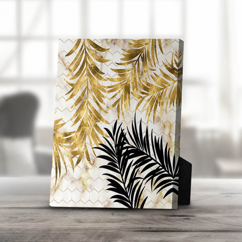 Golden Leaf C Desktop Canvas