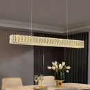 GobekUsa Golden LED Modern Crystal Chandelier for Home, Restaurant, Cafe, Bar - Luxury Interior Lighting