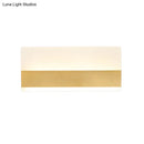 GobekUsa Golden LED Wall Sconce: Simplicity Cuboid Design, Acrylic, White/Warm Light