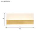 GobekUsa Golden LED Wall Sconce: Simplicity Cuboid Design, Acrylic, White/Warm Light